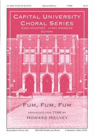 Fum Fum Fum - Spanish/Helvey - TTBB/1Piano, 4 Hands