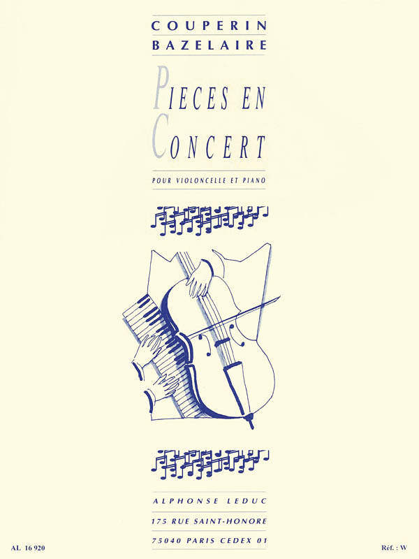 Pieces en Concert - Couperin - Cello/Piano - Book