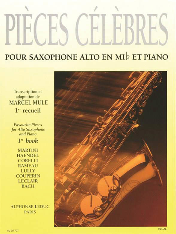 Pieces Celebres, Book 1 - Mule - Alto Saxophone/Piano - Book