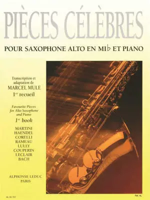 Alphonse Leduc - Pieces Celebres, Book 1 - Mule - Alto Saxophone/Piano - Book