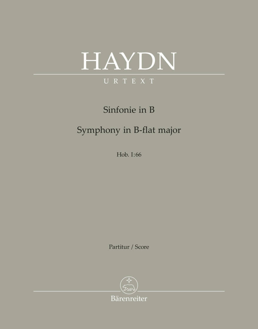 Symphony in B-flat major Hob. I:66 - Haydn - Full Score