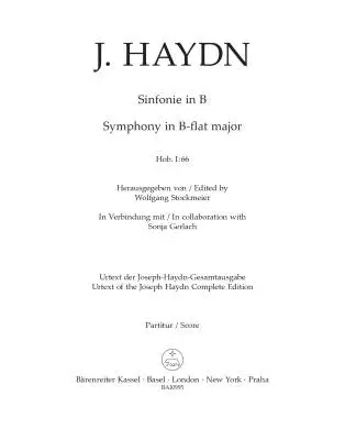 Symphony in B-flat major Hob. I:66 - Haydn - Full Score