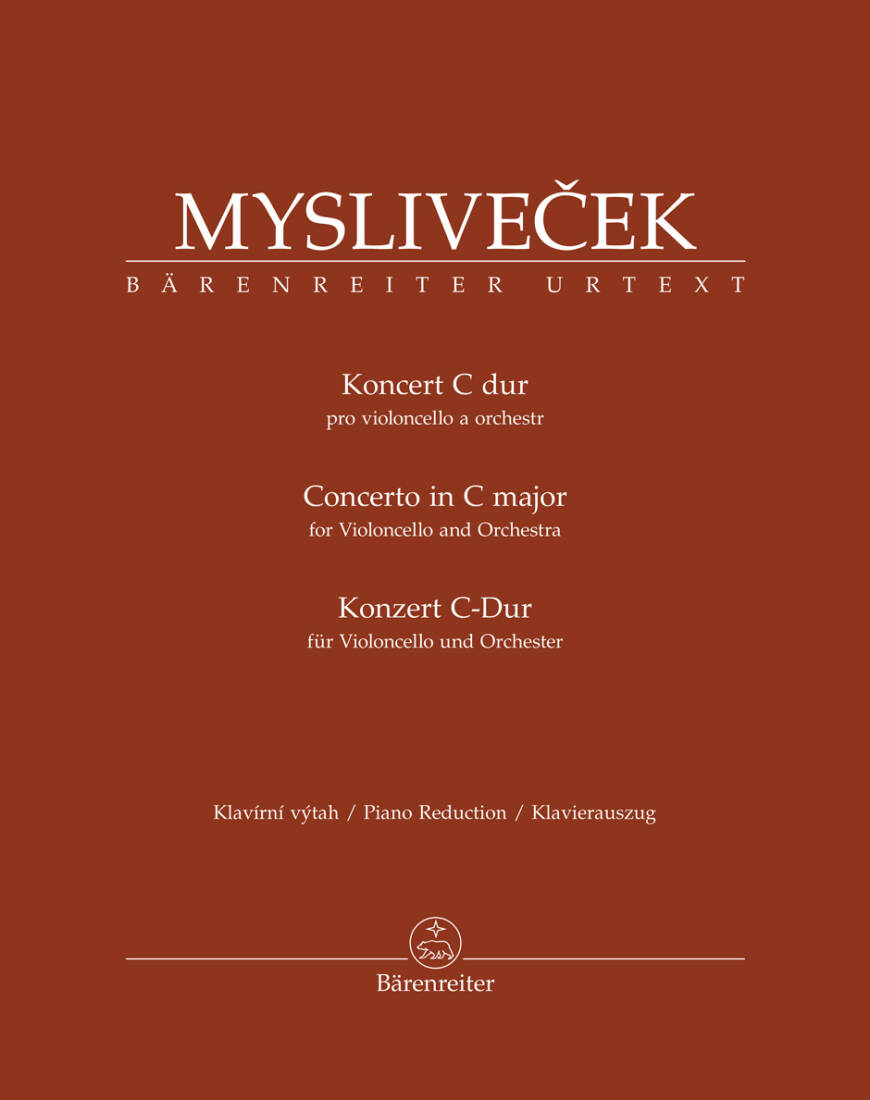 Concerto for Violoncello and Orchestra in C Major - Myslivecek - Piano Reduction, Urtext Edition - Orchestra