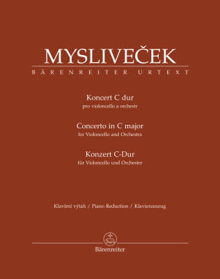 Baerenreiter Verlag - Concerto in C Major - Myslivecek - Cello/Piano - Book
