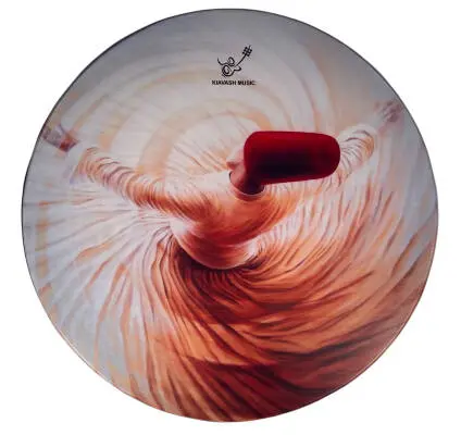 Kiavash Music - Premium Large DAF Frame Drum with Carrying Bag - Twirling Dervish