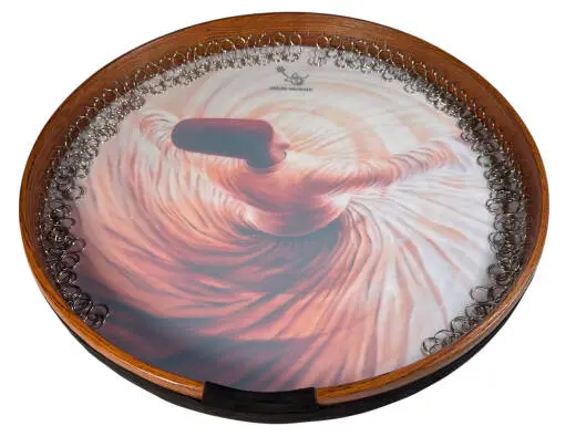 Premium Large DAF Frame Drum with Carrying Bag - Twirling Dervish