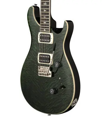 SE Custom 24 Quilt Electric Guitar with Gig Bag - Teal Black