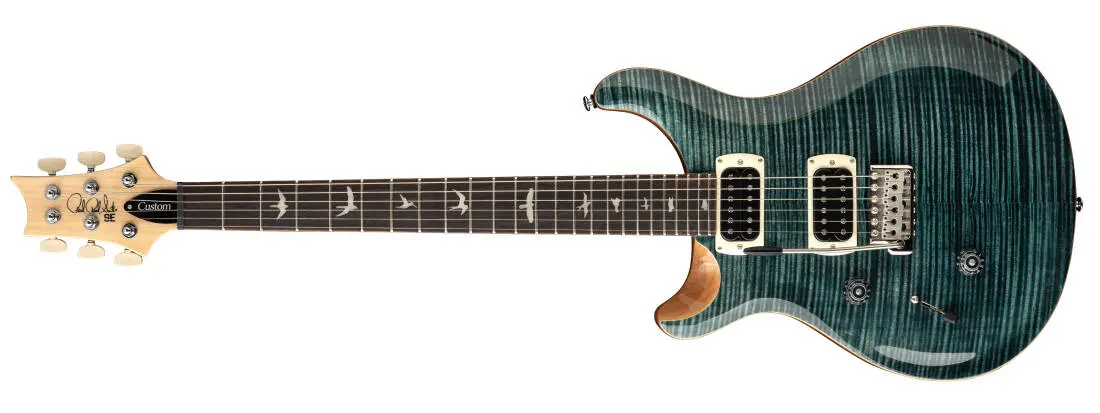 SE Custom 24 Left Handed Electric Guitar with Gig Bag - Slate Blue