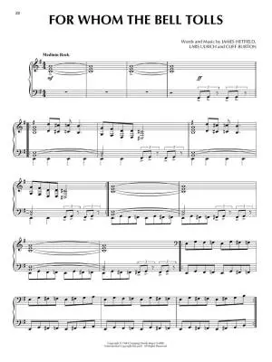 Metallica For Piano Solo - Book