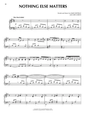 Metallica For Piano Solo - Book