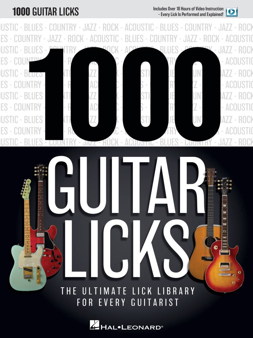 1000 Guitar Licks: the Ultimate Lick Library for Every Guitarist - Guitar Tab - Book