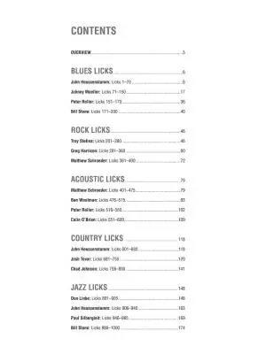 1000 Guitar Licks: the Ultimate Lick Library for Every Guitarist - Guitar Tab - Book