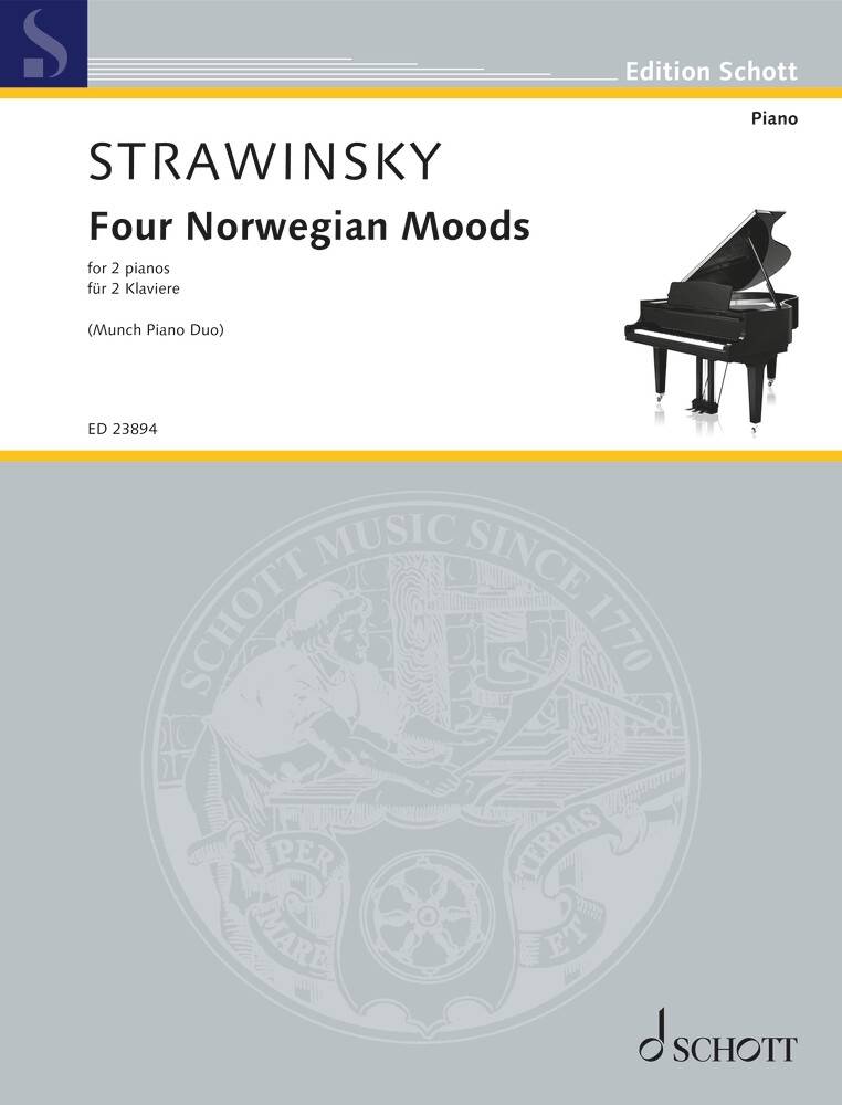 Four Norwegian Moods - Stravinsky/Knudsen/Kvernberg - 2P4H - Book
