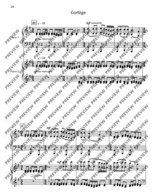 Four Norwegian Moods - Stravinsky/Knudsen/Kvernberg - 2P4H - Book