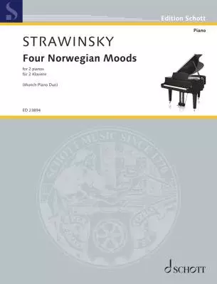 Schott - Four Norwegian Moods - Stravinsky/Knudsen/Kvernberg - 2P4H - Book