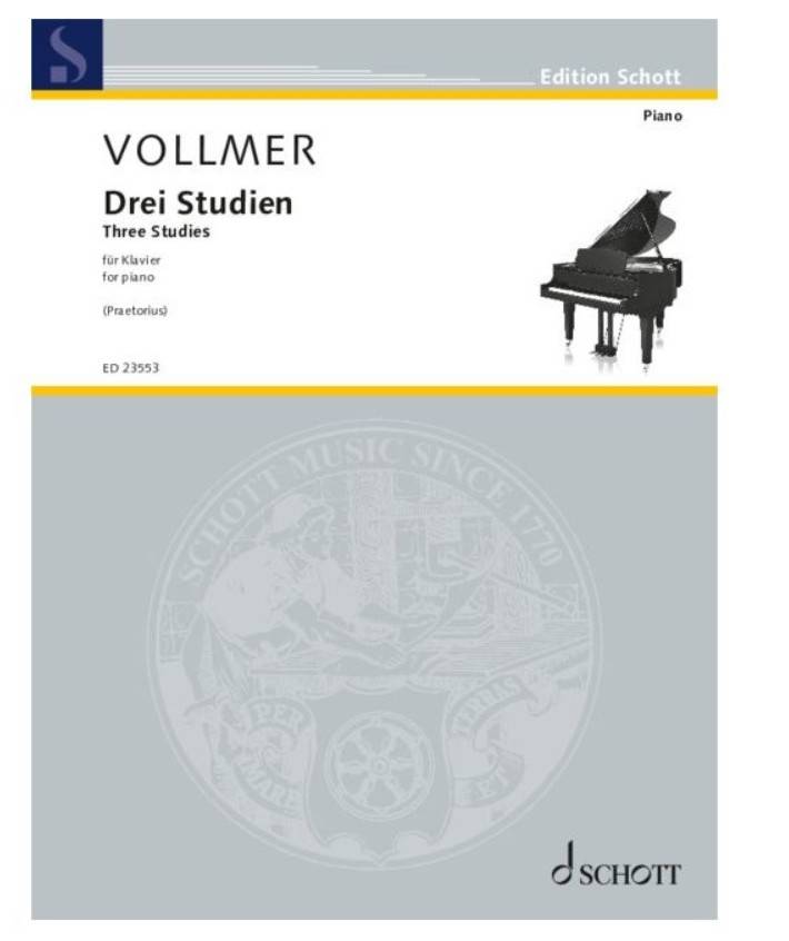 Three Studies on a Pavane - Vollmer - Piano - Book