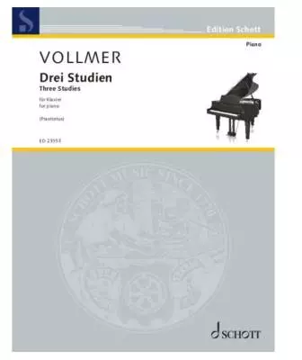 Schott - Three Studies on a Pavane - Vollmer - Piano - Book