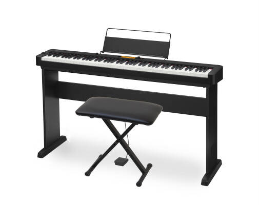 Casio - CDP-S360BK 88 Key Digital Piano with Stand and Bench