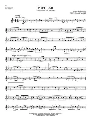 Songs from Kpop Demon Hunters, Minecraft, Wicked and More - Clarinet (Play-Along) - Book/Audio Online