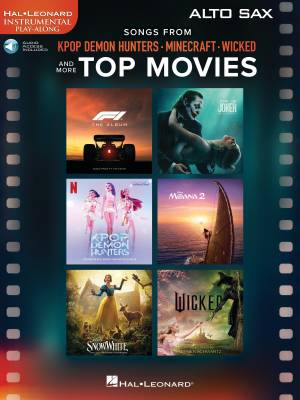 Songs from Kpop Demon Hunters, Minecraft, Wicked and More - Alto Saxophone (Play-Along) - Book/Audio Online