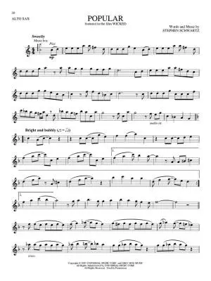 Songs from Kpop Demon Hunters, Minecraft, Wicked and More - Alto Saxophone (Play-Along) - Book/Audio Online