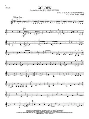 Songs from Kpop Demon Hunters, Minecraft, Wicked and More - Violin (Play-Along) - Book/Audio Online