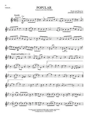 Songs from Kpop Demon Hunters, Minecraft, Wicked and More - Violin (Play-Along) - Book/Audio Online