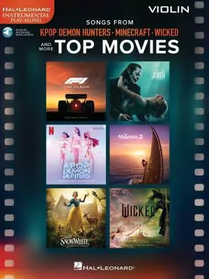 Hal Leonard - Songs from Kpop Demon Hunters, Minecraft, Wicked and More - Violin (Play-Along) - Book/Audio Online