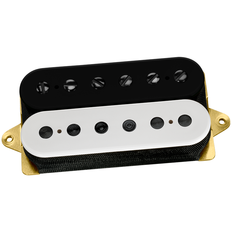 Air Norton Humbucker Pickup, F-Spaced - Black/White with Black Poles