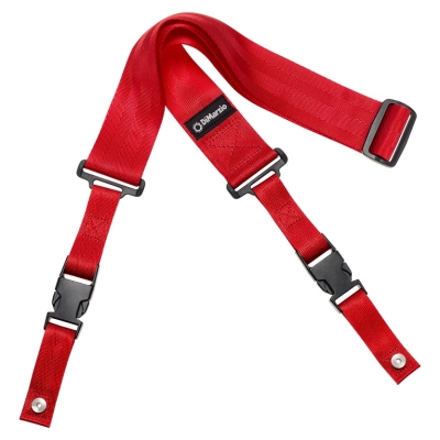 Nylon ClipLock Strap Extra Short (2-inch Wide) - Red