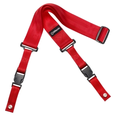 DiMarzio - Nylon ClipLock Strap Extra Short (2-inch Wide) - Red