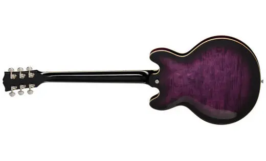 ES-339 Figured Electric Guitar with Hardshell Case - Dark Purple Burst