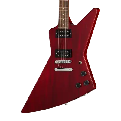 Explorer 80s Electric Guitar with Hardshell Case - Cherry