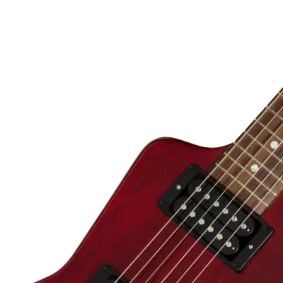 Explorer 80s Electric Guitar with Hardshell Case - Cherry