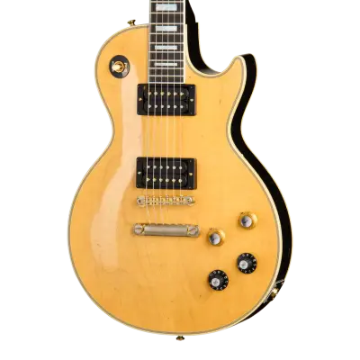 Collector\'s Edition Mick Ronson 1968 Les Paul Custom with Hardshell Case - Ebony/Antique Natural