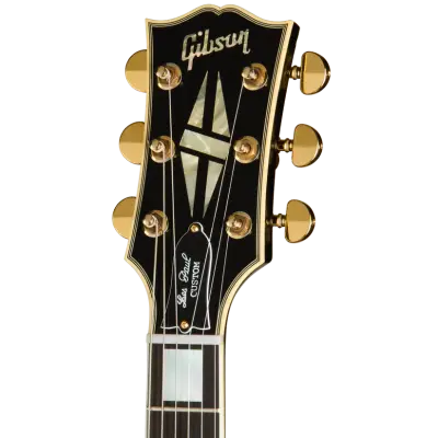 Collector\'s Edition Mick Ronson 1968 Les Paul Custom with Hardshell Case - Ebony/Antique Natural