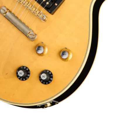 Collector\'s Edition Mick Ronson 1968 Les Paul Custom with Hardshell Case - Ebony/Antique Natural