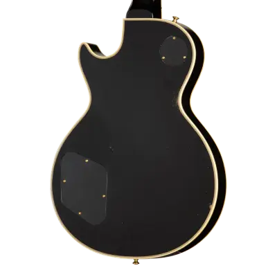 Collector\'s Edition Mick Ronson 1968 Les Paul Custom with Hardshell Case - Ebony/Antique Natural