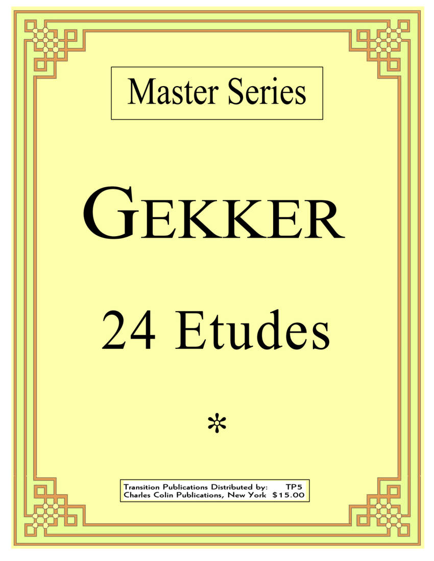 24 Etudes - Gekker - Trumpet - Book