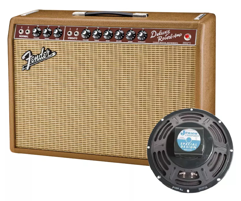 Fender &amp;#39;65 Deluxe Reverb FSR Guitar Amp - Fudge Brownie | Long &amp; McQuade