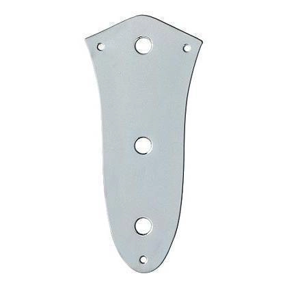 Vintage-Style Jazz Bass Control Plate - 3-Hole - Chrome