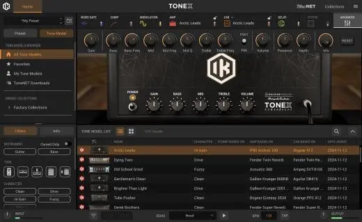 IK Multimedia - TONEX Amp/Cabinet/Pedal Modeling Software - Download