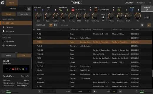 TONEX Amp/Cabinet/Pedal Modeling Software - Download