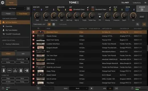 TONEX Amp/Cabinet/Pedal Modeling Software - Download