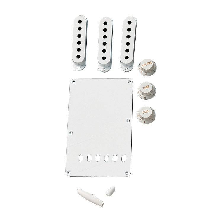 Vintage-Style Stratocaster Accessory Kit - White