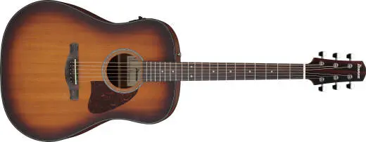 Ibanez - AAD54E Grand Dreadnought Acoustic/Electric Guitar - Open Pore Mahogany Sunburst