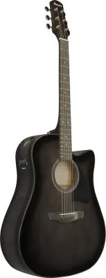 AAD77CE Grand Dreadnought Acoustic/Electric Guitar - Transparent Black Sunburst High Gloss