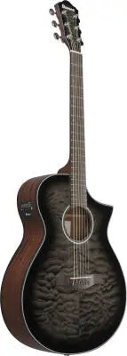 AEWC16QA Acoustic/Electric Guitar - Transparent Black Sunburst