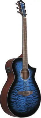 AEWC16QA Acoustic/Electric Guitar - Transparent Blue Sunburst