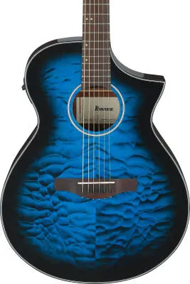 AEWC16QA Acoustic/Electric Guitar - Transparent Blue Sunburst